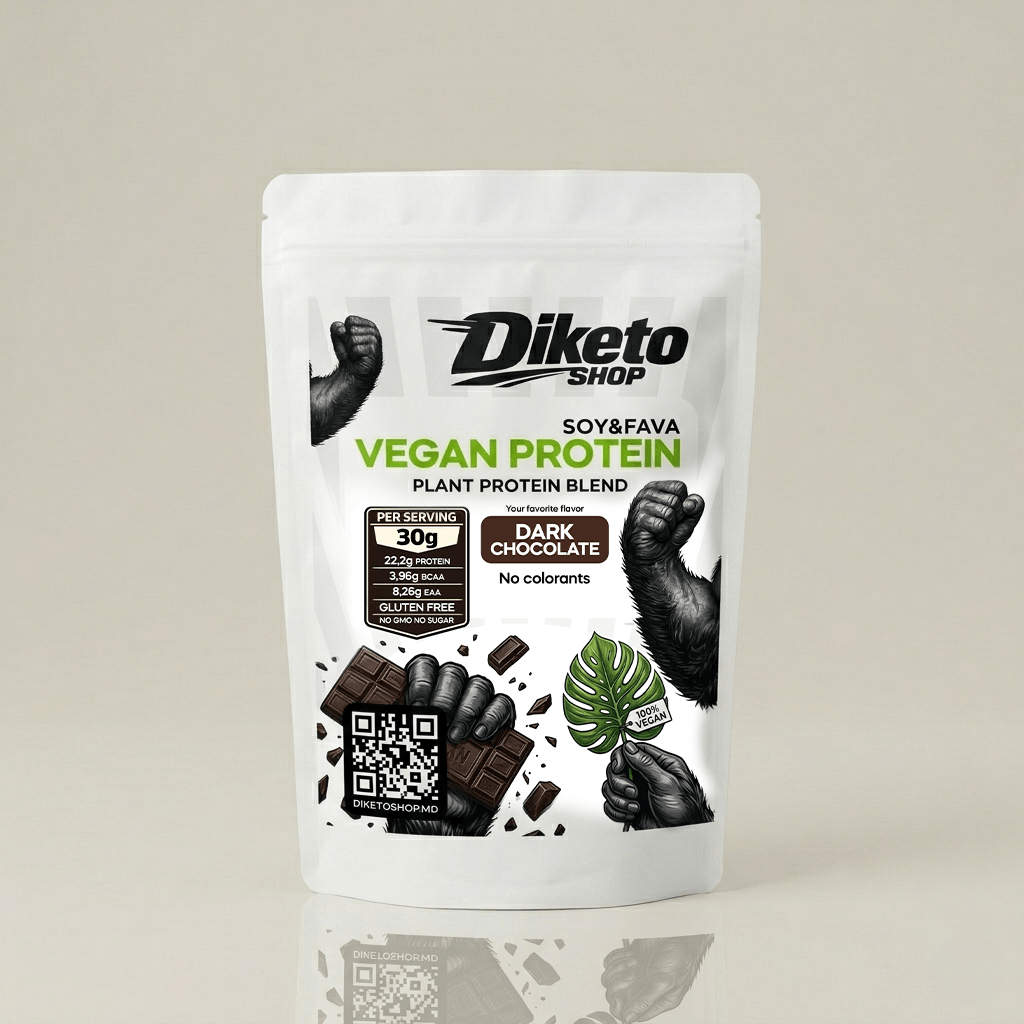 Веганский протеин DiketoShop со вкусом тёмного шоколада