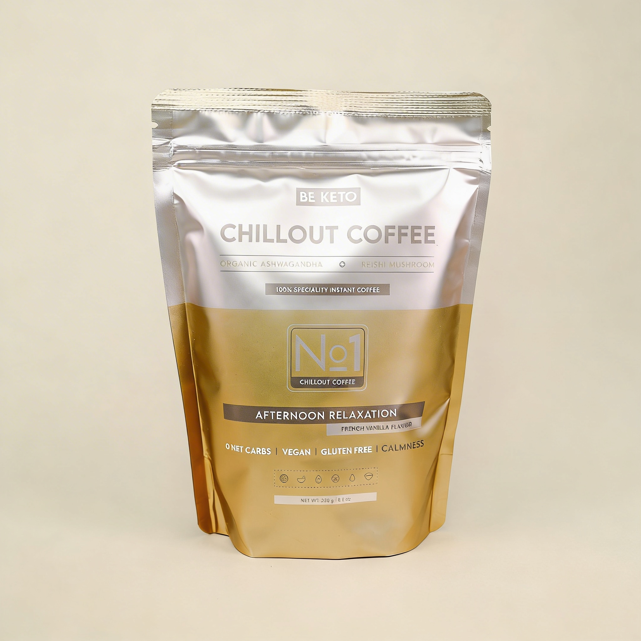 Cafea instant Chillout (Reishi & Ashwagandha) Vanilie Franceza 250g