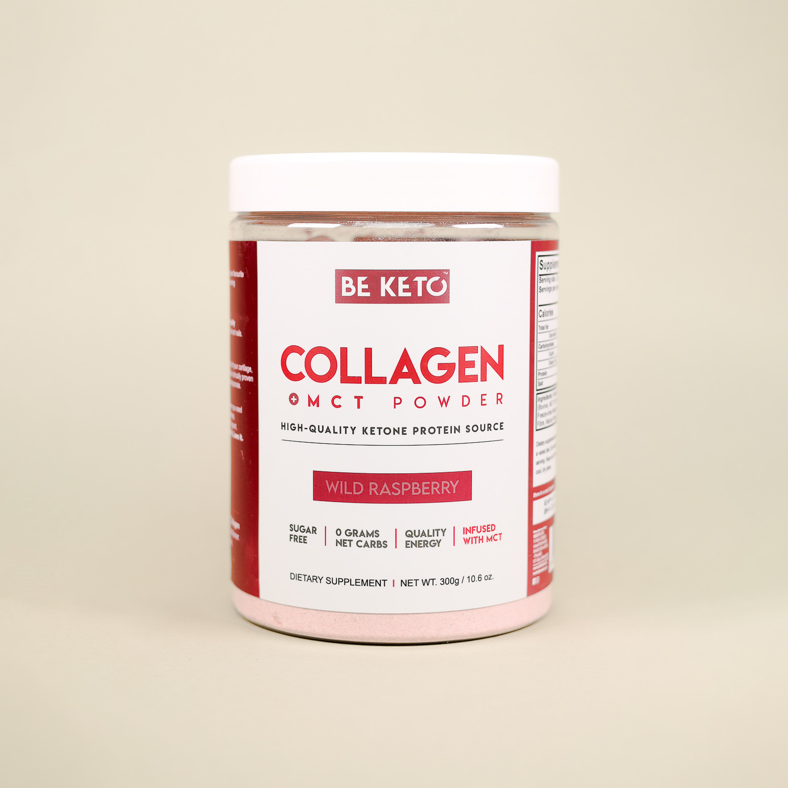 Keto colagen + ulei MCT - zmeura salbatica 300g